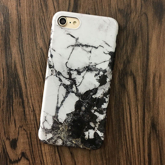 Marble Stone Gel Case For iPhone 7 6 6S Plus Soft Silicone Granite Cover Back For iPhone X, 8 Plus