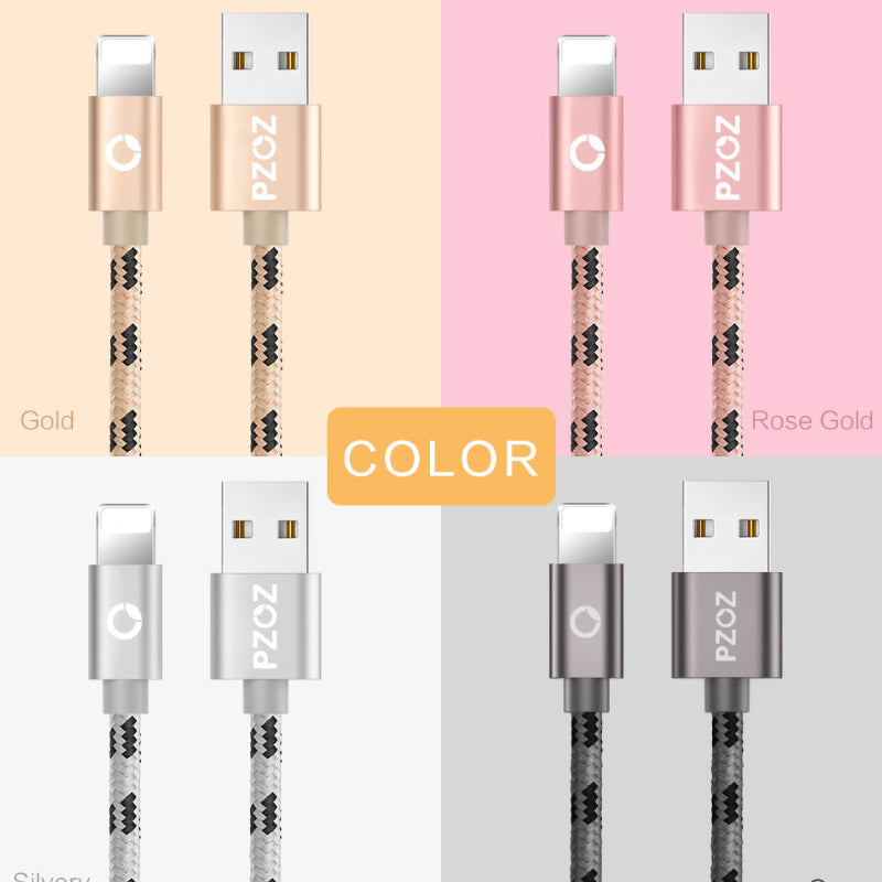 USB cable for iphone cable 8 7 6 plus 6s 5 5s 5c se x ipad air mini fast charging cables mobile phone charger data adapter