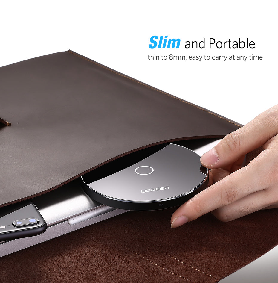 10W Qi Wireless Charger for iPhone 8/X Fast Wireless Charging for Samsung S8/S8+/S7 Edge Nexus5 Lumia 820 USB Charger Pad