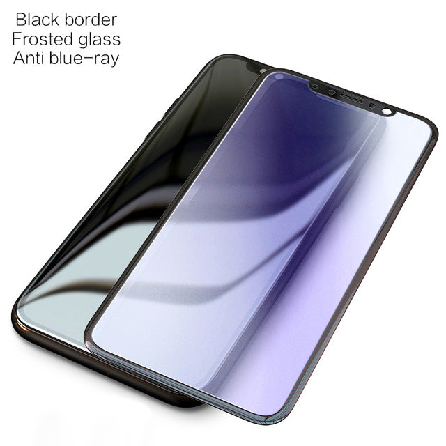 Pzoz for apple iphone x tempered glass for iphone 10 screen protector matte glass pack 4D package