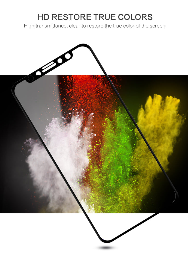 Pzoz for apple iphone x tempered glass for iphone 10 screen protector matte glass pack 4D package