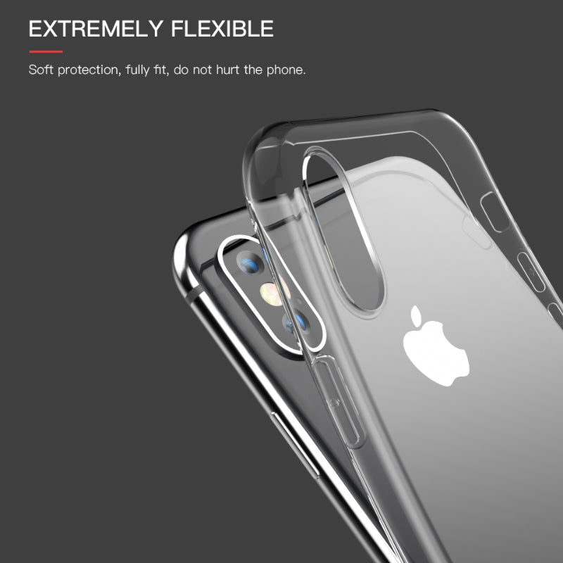 iphone x ultra thin case luxury transparent TPU Silicone Cover coque original Phone soft slim clear case Accessories 10