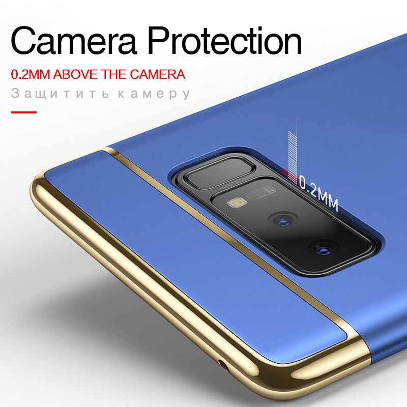 Luxury Electroplate Phone Case For Samsung Galaxy Note 8 S8 Plus S7 S6 Edge Full Cover For Samsung Galaxy A3 A5 A7 2016 Case