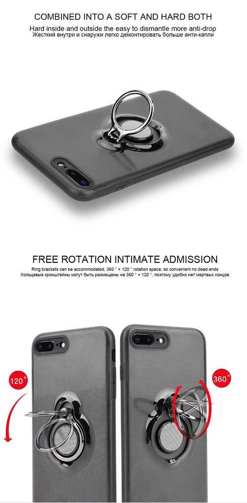 iPhone 8 8 Plus 7 7P Car Holder Stand Magnetic Bracket Case