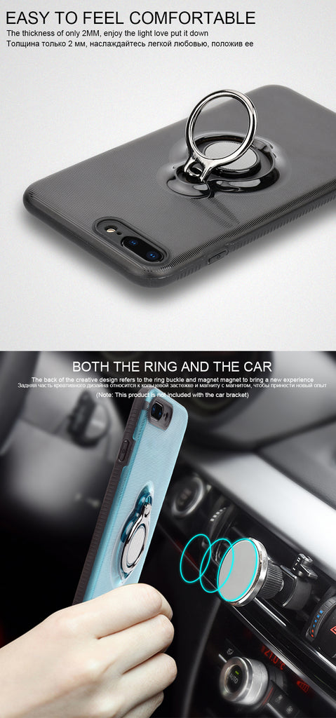 iPhone 8 8 Plus 7 7P Car Holder Stand Magnetic Bracket Case