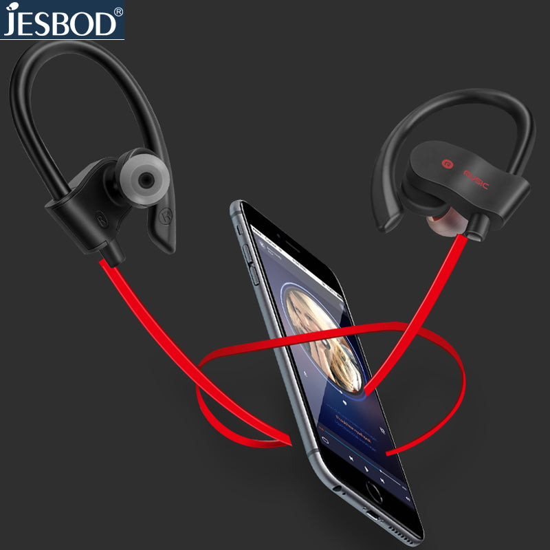 JESBOD S1 Bluetooth V4.1 Headphones Wireless Sports Earphones Sweatproof Headsets Aptx 3D Stereo Sound Earbuds for all phones PC