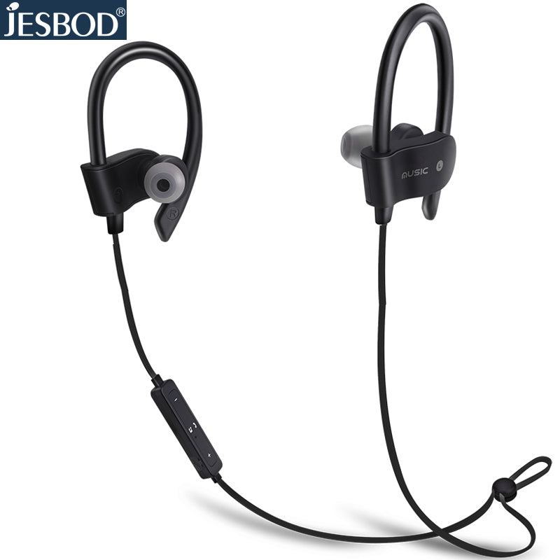 JESBOD S1 Bluetooth V4.1 Headphones Wireless Sports Earphones Sweatproof Headsets Aptx 3D Stereo Sound Earbuds for all phones PC
