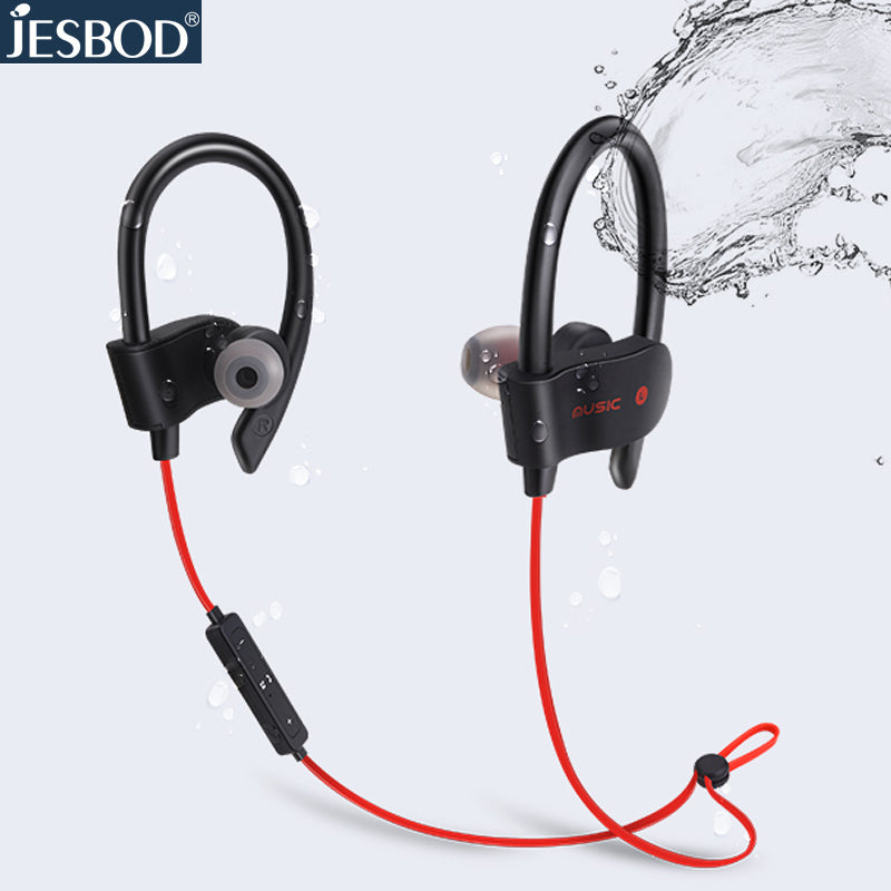 JESBOD S1 Bluetooth V4.1 Headphones Wireless Sports Earphones Sweatproof Headsets Aptx 3D Stereo Sound Earbuds for all phones PC
